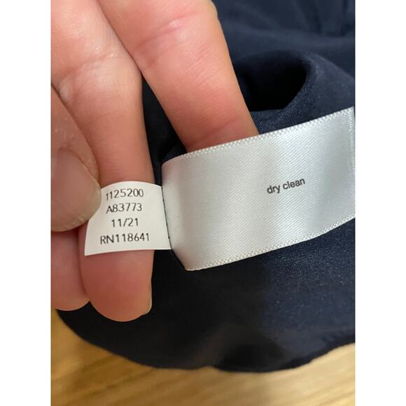 Lane Bryant On-The-Go Laser Cut Floral Navy Blue Zip Up Bomber Jacket Women's 20 - Picture 6 of 7